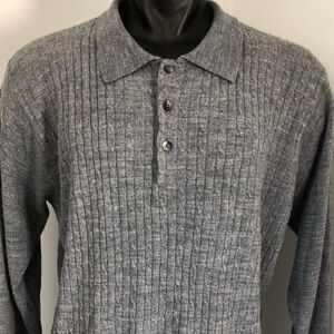 NWT Grey Cable Pullover Knit Sweater Size XXL